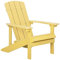 Moderner Muskoka Gartenstuhl in Gelb mit Breiten Armlehnen Adirondack
