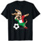 Dabbing Dog Italien Fußball Italienische Fußballliebhaber T-Shirt
