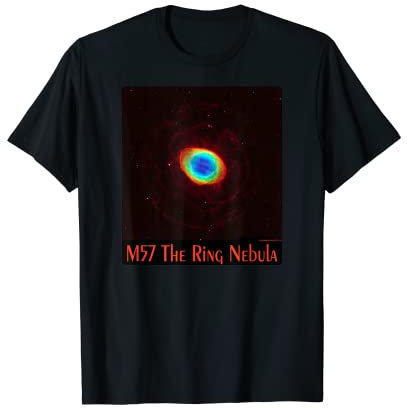 M57 The Ring Nebula Messier Objekt 57 Space Astronomie T-Shirt
