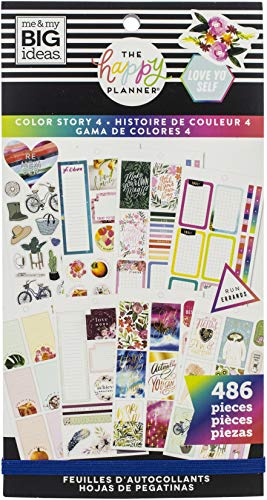 ME & MY BIG IDEAS Happy Planner STCKRS STRY, Color Story 4, 486/Pkg