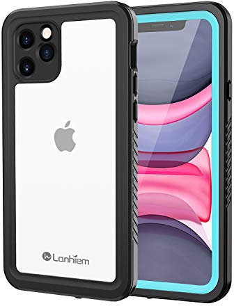 Lanhiem for iPhone 11 Pro Max Case, IP68 Waterproof Dustproof Shockproof Case with Built-in Screen Protector, Full Body Sealed Protective Front and Back Cover for iPhone 11 Pro Max (Blue)
