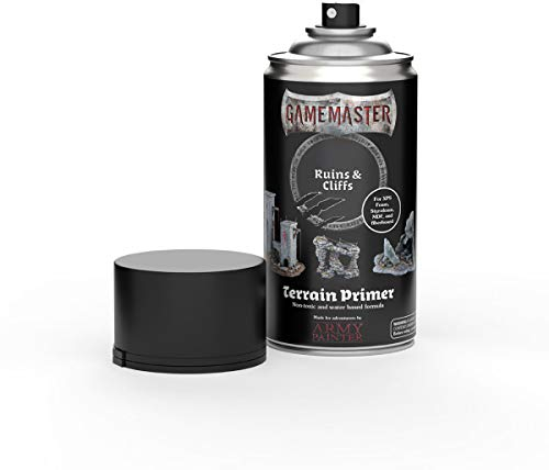 The Army Painter Gamemaster Ruins & Cliffs Terrain Primer, 300 ml Acryl-Sprüh Farbgrundierung für Tabletop-Rollenspiele, und Wargames Miniatur-Szenenbau