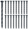 Paquete de 50 puntas de anclaje de plástico en espiral de 8 pulgadas de nailon para paisajes de jardín, clavos, borde de óxido para pavimentadora de césped, barrera de malezas, césped artificial (50,