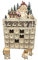 F Fityle Christmas Wooden Advent Calendar with Drawers 24 Day Holiday Decoration