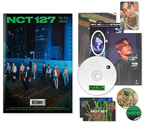 NCT127 The 3rd Album - STICKER [ Seoul City ver. ] Booklet + CD-R + Folded Poster + Sticker + Post Card + Photo Card + OFFICIAL POSTER