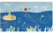 Badabulle Badematte Meerstiere für Kinder, 70 x 40 cm, rutschfest & mit Temperatursensor