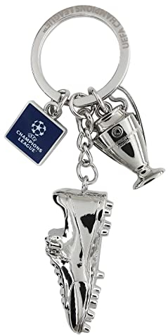UEFA Champions League - Porte-clés chaussure de football Taille Unique Argenté