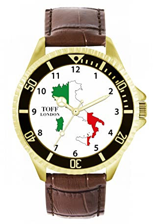 Toff London Italien-Flaggen-Uhr