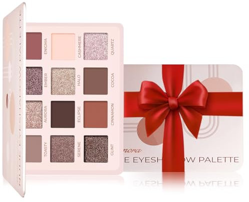 Fard a Paupiere Palette Maquillage Yeux - Nude 12 Couleurs Shimmer Mat Ultra Pigmenté Ombre a Paupiere - Végétalienne & Sans Cruauté 2