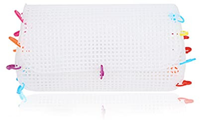 Bolsa de cartera de tela de malla de plástico, suministros de artesanía de hilo de rejilla, accesorio de artesanía DIY, suministros de artesanía, herramienta de tejido, Pequeña