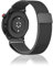 Niboow 22mm Cinturino per Amazfit Bip 5/GTR 4/GTR 3 Pro/GTR 3/GTR 2 eSIM/GTR 2e/GTR 47mm, Acciaio Inossidabile Metallo Cinturino per Amazfit Cheetah/Cheetah Pro/Stratos 3/Stratos 2s/Stratos - Nero