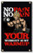 MOOR No Pain No Gain Motivationsbanner Flagge Fitness inspirierende Flagge Your Workout is my warm-up Banner Bodybuilding-Flagge 90 x 150 cm / HD-Druck / Vibratfarbe / 150D Polyester