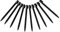 vhbw 10x Stylos de Saisie Compatible avec Nintendo DSi, DSi XL, 2DS, DS Lite Console de Jeux - 8,8 cm, Noir