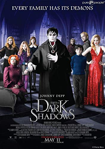ACIDI Kunstdruck Poster 60 * 90cm DarK Shadows Tim Burton Movie Culte Decorativo Soggiorno Poster Senza Cornice