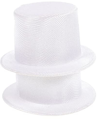 TOYANDONA 2st Mini-Hut Kleine Hüte Zylinder Für Kinder Sombrero-hüte DIY & Handwerk Weihnachtsfeier Minihüte Zum Basteln Mini-Zylinder Zum Basteln Zauberhut Weiß Halloween Stoff Mann Zubehör
