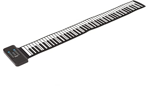 Soft Keyboard Piano, 88 Tasten Hand Roll Up Piano Tragbares LED-Display für Tablet (EU-Stecker)