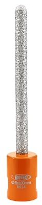 BGTEC Mèche à Mortier Diamantée pour Joints de Brique, Pierre, Maçonnerie, Granit, Diamètre 8 x 100 mm, M14