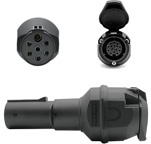 Spannungswandler 7pol LKW 24V auf 12V 13pol Anhänger Adapter Spannungsreduzierer