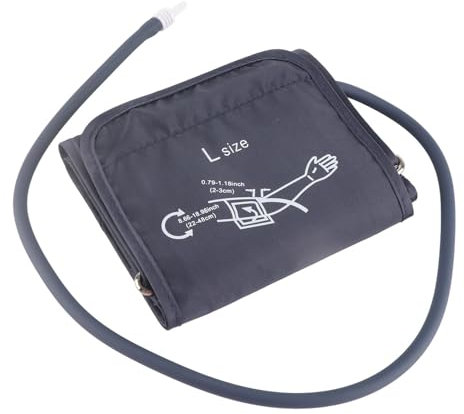 Oberarm Blutdruckmanschette, Blutdruckmanschetten Ersatz, 2er Pack Blutdruckmanschette mit Anschluss verstellbarer D Ring großer Manschettengurt Arm Blutdruck Ersatzmanschette für Senioren(22~48CM)