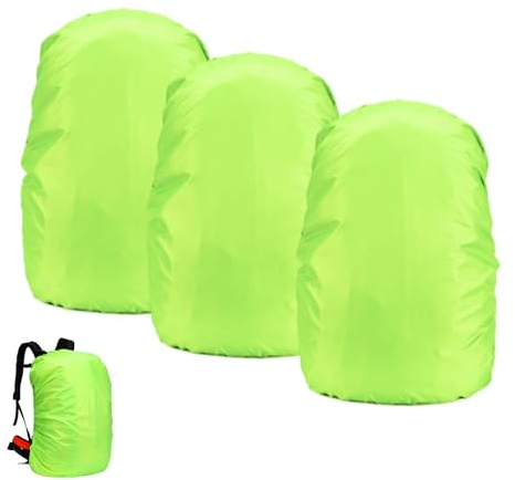 HERKINDNESS 3 Stück Schulranzen Regenschutz, Regenschutz Schulranzen (30-40L), Wasserdicht Rucksack Schutzhülle, Regenhülle Rucksack, für Schule, Camping, Radfahren verwendet