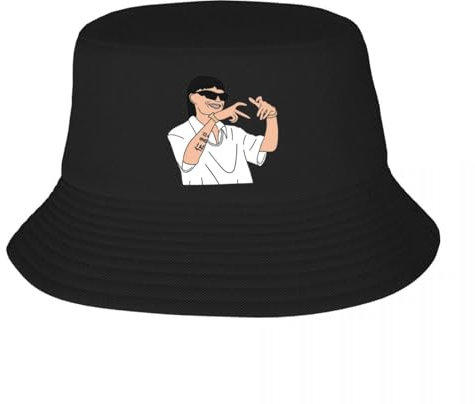 Hut Mode Hip Hop Trendige Liebe von Peso Bucket Hats für Unisex Faltbare Rapper Sonnenhut Sommer Strand Hut Geburtstagsgeschenk