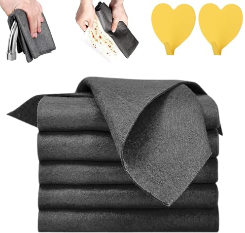 Sparklean Streak Free Magic Cleaning Cloths, Sparklean Cleaning Cloths, Wonder Wipes Drying Cloth, Streak Free Microfiber Magic Cleaning Wipes, Sparklean Magic Cleaning Wipes (5Pcs, 50*50cm)