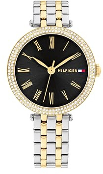 Tommy Hilfiger Uhr mit DREI-Zeiger-Quarzwerk für Damen mit Edelstahlarmband – Verfügbar in Roségold, Silber, Gold oder Bicolor