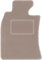 Wielganizator Automatte – Passend für Mini Cooper One R50 Schrägheck 2001-2007 – Velours – Autozubehör - Auto Fußmatten – Fußmatte Auto – 1-teilig - beige