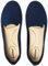 Veittes Women's Wide Width Flats Shoes - Classic Knitted Soft Casual Breathable Slip-on Ballet Shoes.(2205003-3,BL/FK,UK8 Wide)