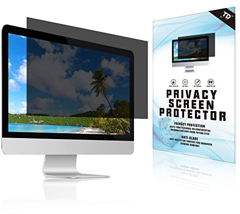 TomDetm 17 Inch Computer Privacy Screen Filter for Desktop Widescreen Monitor 16:10 Aspect Ratio - Anti-Glare - Blocks 96% UV - Anti-Scratch