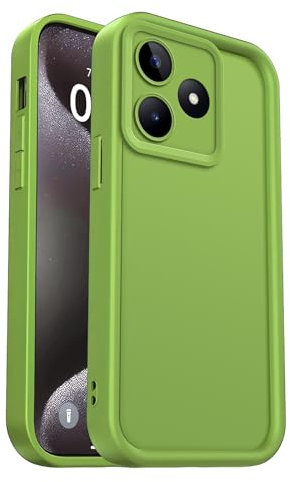 PanXCase Coque pour Realme C53 / Realme Note 50 / Realme C51 - Étui Silicone Souple Fine Légère Elegant Désign, Protection Caméra Antichoc Anti-Rayures Mince Housse (Vert)