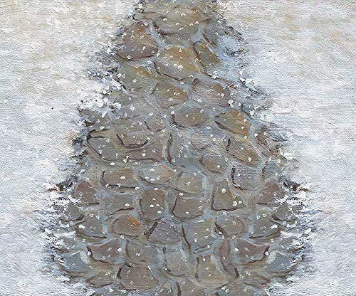 MEHOFOND 5x4ft Winter Snow Path Outside Rubber Floor Mats Rustic Photography Stone Path Rode Printed Floor Retro Rubber Photo Mats Photoshoot Studio Props