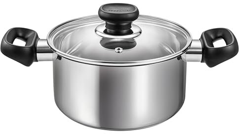 Tescoma 730918 Casseruola con coperchio ø 18 cm, 2.0 l, acciaio inossidabile, linea Brava