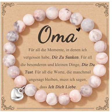 POWWA Oma Geschenke, Geburtstag Geschenke Oma Geburtstag Muttertag für Oma Beste Frauen Damen Sie Valentinstag Weihnachten