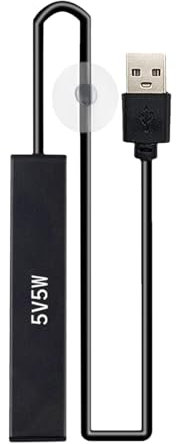 Calentador sumergible pequeño para acuario, calentador de acuario de , calentador compacto de , calentador preestablecido para peceras tropicales, plantas de agua, tortugas