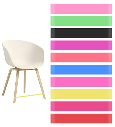 Yuanchu Lot de 10 bandes de chaise extensibles pour l'école - 5 niveaux de résistance - Bandes de chaise sensorielles pour enfants - Autisme sensoriel - Bande de gymnastique - Renforcement musculaire