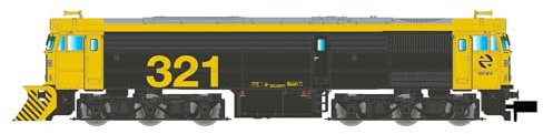 Arnold HN2632 RENFE, Locomotive Diesel 321, avec Chasse-Neige, livrée Jaune-Gris avec numéros Jaunes, Locomotive Diesel epV