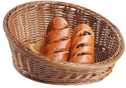 Cesta De Exhibición De Pan, Canasta Tejida, Canasta De Almacenamiento De Mimbre, Pan, Frutas, Restaurante, Panadería
