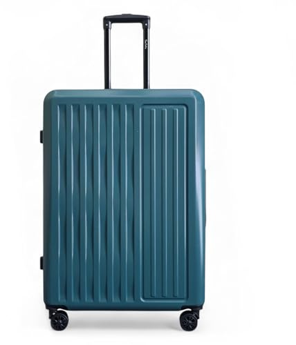 Infinity Leather Green ABS Hard Shell Suitcase Luggage Set Hard Side Travel Carry on Cabin Bag