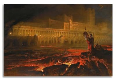 KANGZENG John Martin Painter Works (Pandemonium), Kunstposter, Kunstdruck, Leinwand, Wanddruck, Foto, Zuhause, moderne Dekoration, 60 x 90 cm