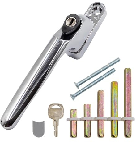 Universal Espag Inline Window Handle - Polished Chrome