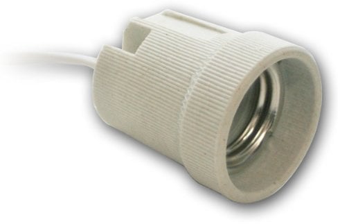 world-trading-net - Lampenfassung E27 230V Keramik - weiß Fassung