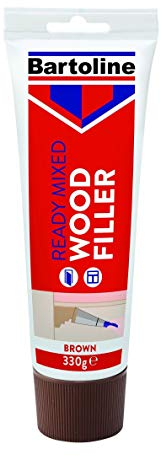 Bartoline Ready Mixed Wood Filler Brown 330g – Flexible, Paintable Wood Repair for Interior & Exterior Use