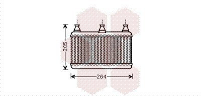 VAN WEZEL 06006341 Scambiatore calore per riscaldamento abitacolo Radiatore Riscaldamento Radiatore riscaldamento Scambiatore calore per riscaldamento abitacolo