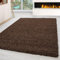 Carpettex Shaggy-Teppich, Hochflor, Wohnzimmer, Florhöhe 3 cm, einfarbig, Braun, 200 x 290 cm