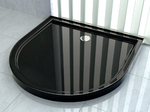 50 mm Duschtasse für U-Duschen 90 x 90 (schwarz)
