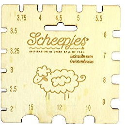 Scheepjes - Scheepjes Kompakt (2-15mm) Häkeln Haken Nadel Größe Messen Messgerät für Basteln Projekte - 1 Stück