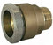 Raccord à compression en laiton droit male pour tube PE aux dimensions des tubes en acier - Ø A: 34mm___Ø B: 1''