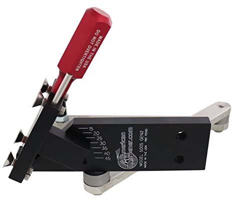 All American Sharpener Model Model 5005 15°-45° Adjustable Lawn Mower Blade Sharpener for Right and Left Hand Blades