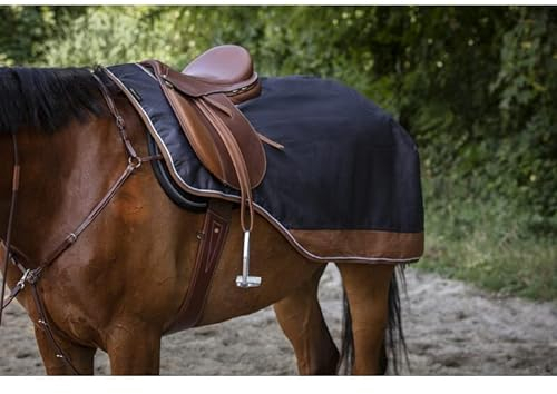 Regen Nierendecke mit Polarfleecefutter 600D TYREX EquiTheme grau/braun 140cm